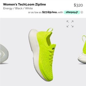 Brand new never worn yellow women techloom zipline APL’s